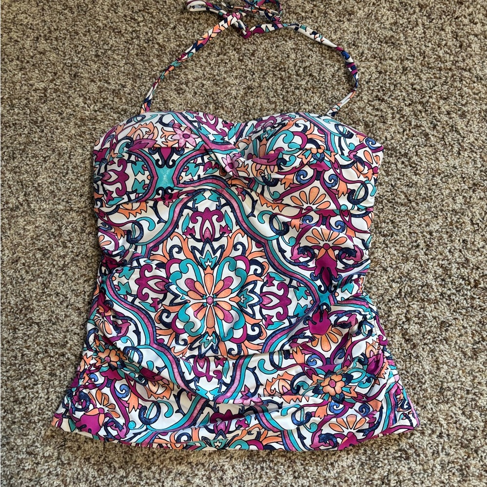 Multicolor Patterned Women's Tankini - image 1